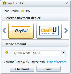Buy Credits Panel of 123 Flash Chat, Chat Software Buy Credits Panel of 123 Flash Chat, Chat Software